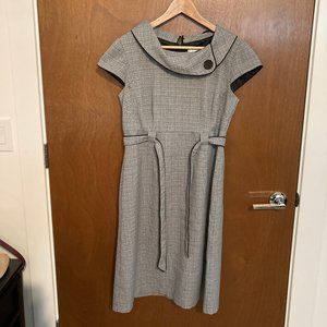 Studio 1 Retro Houndstooth Belted Dress